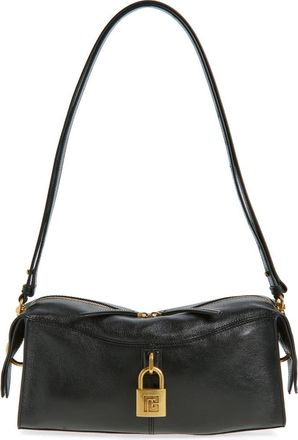 Balmain Pulse Leather Shoulder Bag in 0Pa Black at Nordstrom