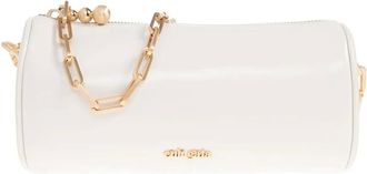 Cult Gaia Borsa a spalla cilindrica - Bianco