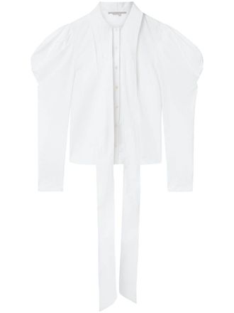 Stella McCartney Camicia con maniche a palloncino - Bianco