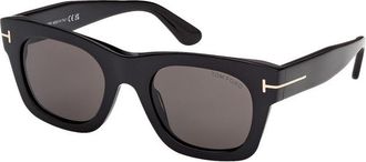 Tom Ford Emma Smoke Square Ladies Sunglasses FT1314 01A 51