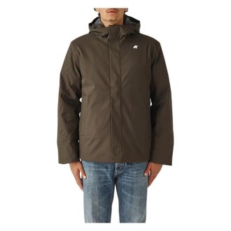 K-Way Heren, Jassen, Groen, Maat: S Leer