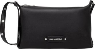 Karl Lagerfeld K/Eyelets Baguette Tas - Dames - Schoudertassen - Zwart - ONE Size - Leer - Tassen