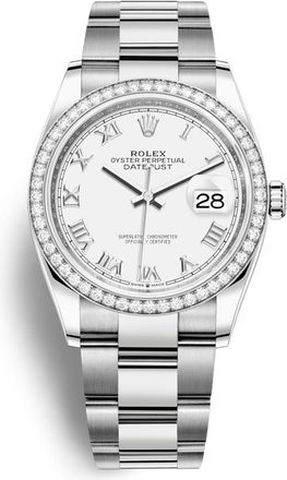 Rolex Datejust 36 White Dial Automatic Unisex Oyster Watch 126284WRO