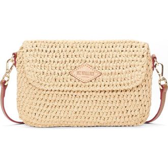 MZ Wallace Convertible Crochet Crossbody Bag in Camel at Nordstrom