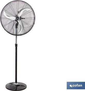 cofan Ventilador Industrial De Pie Oscilante Con 3 Velocidades &Oslash;65 Cm 200 W