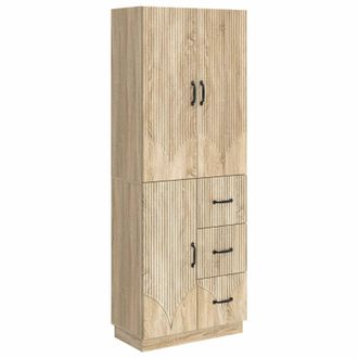 vidaXL Juego De Armarios 2 Uds. Roble Sonoma Madera De Ingenier&iacute;a Vidaxl