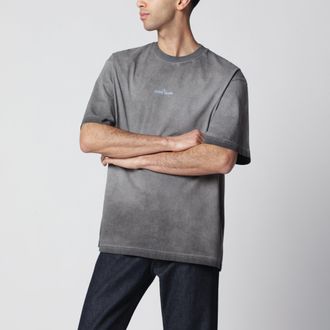 Stone Island Black T-shirt in brushed cotton jersey