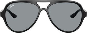 Ray-Ban Cats 5000 59mm Pilot Sunglasses in Black /Grey at Nordstrom