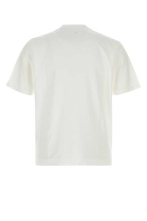 Fedeli Mens White Cotton T-Shirt Buianco Exterior
