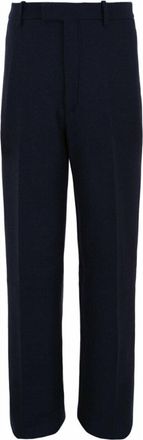Ferragamo Flat-Front Wool Trouser