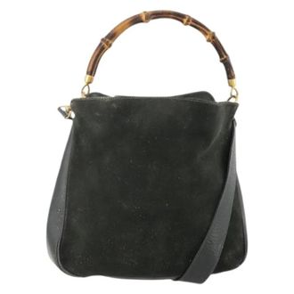 Gucci Pre-owned Handbags, female, Black, Size: ONE SIZE Pre-owned Vintage Shoulder Bag