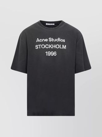 Acne Studios logo t-shirt with distressed graphic print