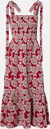 Erdem Floral cotton-blend lace midi dress