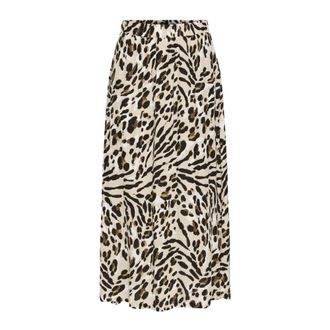 Ichi Ichi - Dierenprint Rok - Caribou Stijl - Dames - Rokken - Veelkleurig - Maat: S