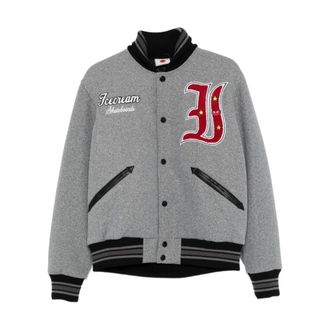 Icecream Cotton Bomber Jacket - male - ICECREAM - Bomber Jackets - Gray - L - Jackets