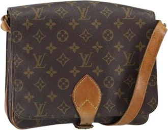 Louis Vuitton Pre-owned Cross Body Bags, female, Brown, Size: ONE SIZE Pre-owned Vintage Canvas Cross Body Bag