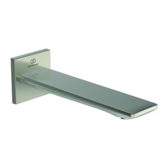 Ideal Ca&ntilde;o De Pared Check Saliente 160 Mm Plateado Storm Con Roseta Cuadrada Standard