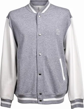 Brunello Cucinelli Bicolor Cotton Mens Sweatshirt