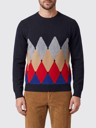 Ballantyne Diamond Pattern Pure Cashmere Crewneck Jumper