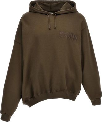 Magliano Twisted Cotton Hoodie - Heren - Hoodies - Bruin - L - Katoen - Hoodies & sweatvesten