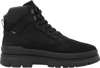 Rieker Gesloten Enkelboots - Heren - Veterlaarzen - Zwart - 42 EU - Wol - Schoenen