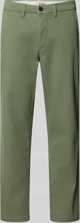 Jack & Jones Jack & Jones Straight Fit Chino mit Ges&auml;&szlig;taschen Modell Stollie in Oliv, Gr&ouml;&szlig;e 28/32