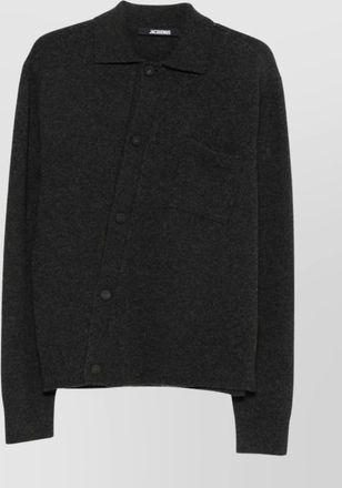 Jacquemus cashmere merino wool crewneck cardigan