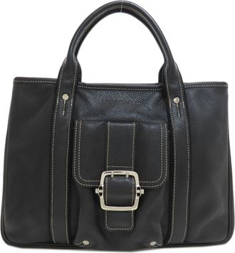 Longchamp Leather Handbag (Pre-Owned)
