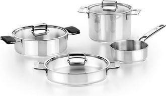 Bra Bateria De Cocina Inox 4 Pzs Signature Induccion