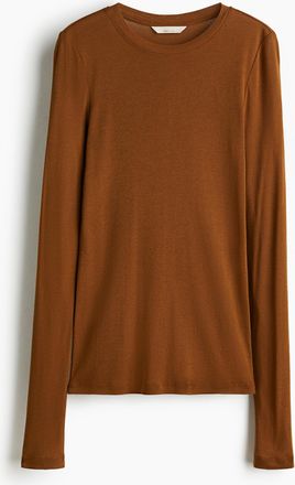 H&M Jerseyshirt aus Pima-Baumwolle - Beige