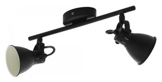 Eglo Foco Para Interior Eglo Seras 2 6.5w Forma Alargada 37&times;7 Cm. Sal&oacute;n, Comedor Y Dormitorio. Estilo Moderno. Acero. Color Negro