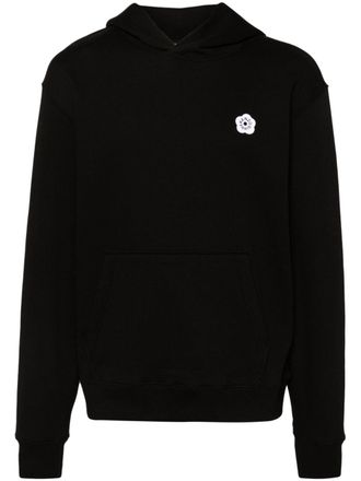 Kenzo Katoenen hoodie met patch - Zwart
