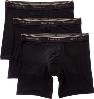 Tommy John Set Of 3 Ultra Soft Flex 6In Boxer Brief