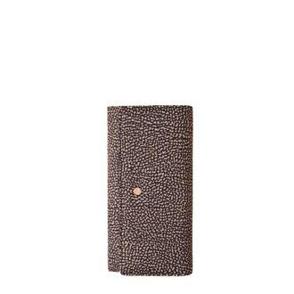Borbonese Wallets & Cardholders, female, Brown, Size: ONE SIZE Large Wallet with Flap