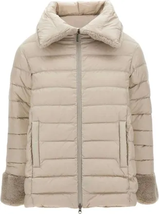 Colmar Giacca Reversibile in Finta Pelliccia - - Sport - Donna - Beige - S