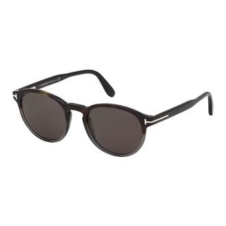 Tom Ford Dante Zonnebril Donker Havana Grijs/Rook - Heren - Accessoires - Bruin - Maat: 50 MM