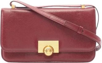 Bottega Veneta Pre-owned The Classic Leather Shoulder Bag - Dames - Vintage Schoudertas - Rood - ONE Size - Leer - Vintage