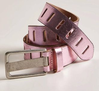 Free People Womens Jona Belt In Metallic Gumdrop