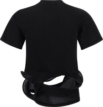 Junya Watanabe Womens Black Nylon T-Shirt