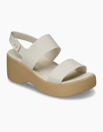 Crocs Womens Crocs Brooklyn Sky EVA Womens Frappe/Cashew Sandals - Cream - Size: UK 8 / eu 41/42 / us w10