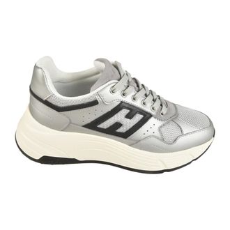 Hogan Side Logo Patch Platform Trainers