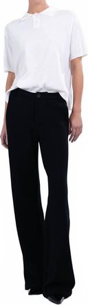 Parentezi Beatrice Knitted Straight Leg Pants In Black