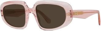 Loewe Anagram Zonnebril - Dames - Zonnebrillen - Roze - 54 MM - Accessoires