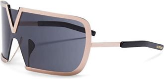 Valentino Unisex Black Shield Sunglasses VLS-120 A