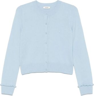Sandro Cardigan con ruches - Blu