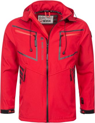 Arctic Seven Mens Softshell Jacket Red