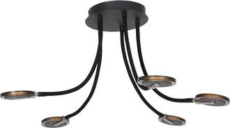 Steinhauer Steinhauer - Plaf&oacute;n - Turound - Negro - Metal - &Oslash; 92cm - Led