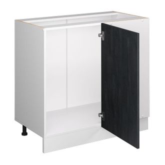 Vicco Armario De Esquina R-line, Hormig&oacute;n Negro, 86 Cm Et Roble
