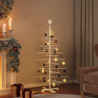 vidaXL Vidaxl &Aacute;rbol De Navidad De Madera De Adorno Madera Maciza Pino 150 Cm