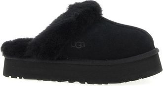 UGG Ugg, Schoenen, Dames, Zwart, 40 EU, Suède, Disquette Platform Slipper